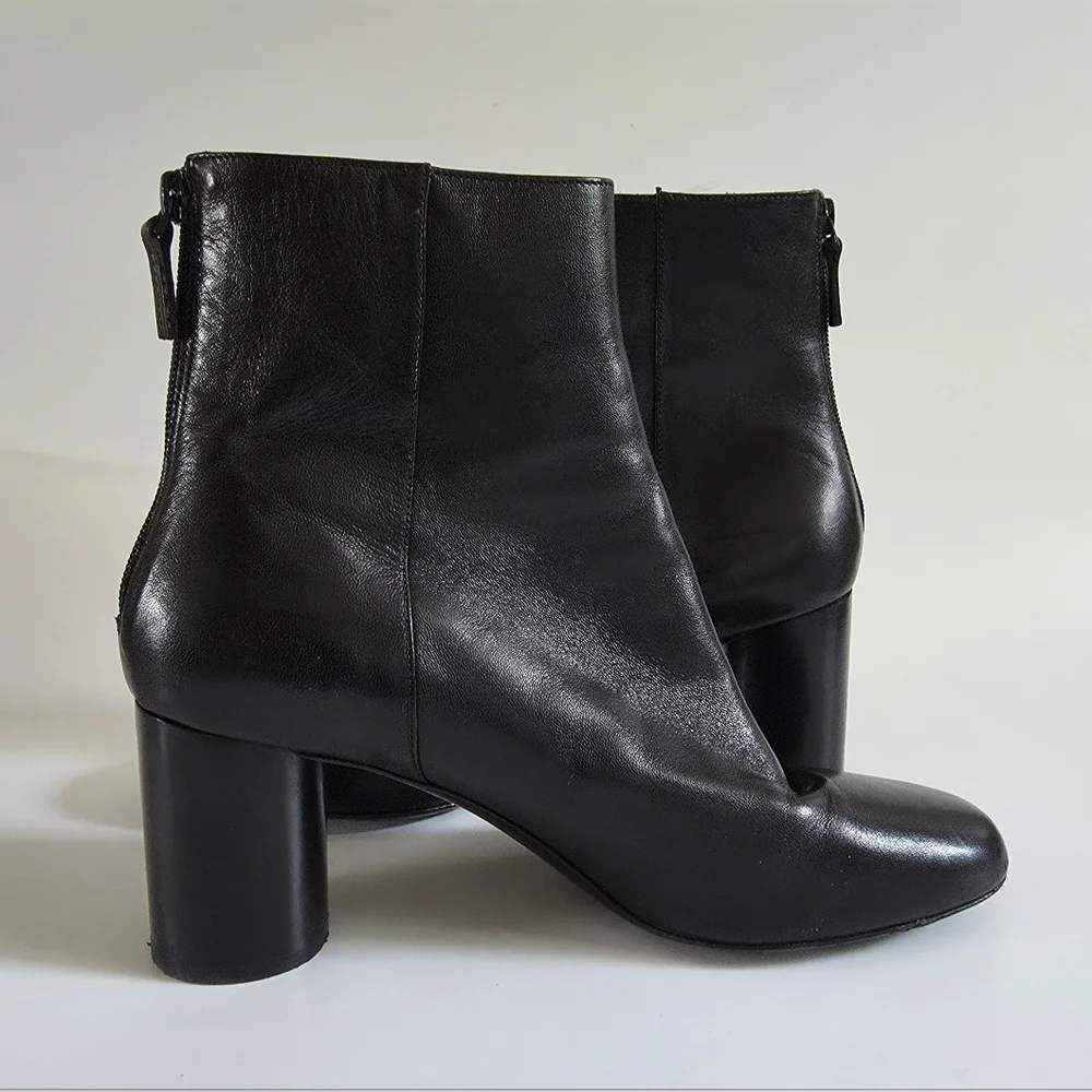 Sandro Sacha Women's Black Leather Boot Size 39